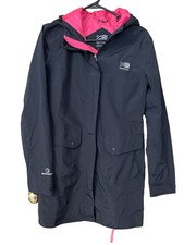 Karrimor Weathertite Women's Waterproof Jacket Size 10 Navy With Pink Lining