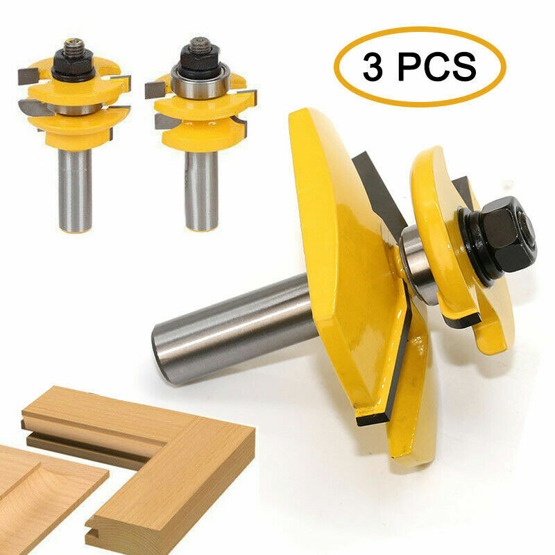 3Pcs Round Bits For Woodworking Cutter