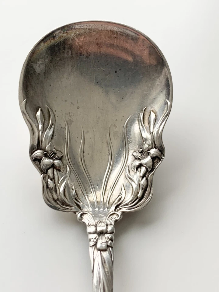 Antique Sterling Watson 1902 Lily Jelly Spoon 5 1/2 inch - Image 3 of 4