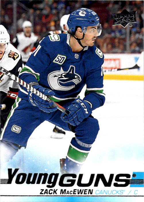 2019-20 Upper Deck Series 1  - Young Guns Zack MacEwen #244 (RC)