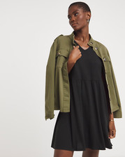 JD Williams Black Cap Sleeve Dress, Size UK 28