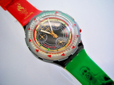 SWATCH OLYMPIA MIDI-AQUA-CHRONO SAID AOUITA - NEUWARE