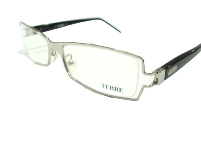 Gianfranco Ferre Eyeglasses GF 19081 Silver Black Authentic 53-15-130