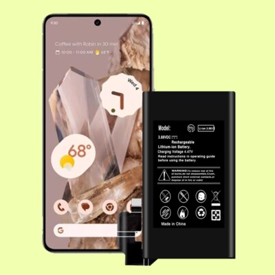 High Capacity 5150mAh Grade A+ Spare Battery f Google Pixel 8 Pro GC3VE Verizon