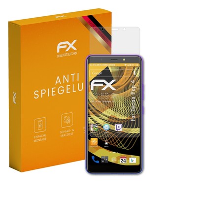 atFoliX 3x Panzerfolie für Tecno Pop 4 Schutzfolie matt&stoßfest Folie
