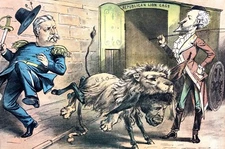 Ulysses S. Grant 1880 ASS in LION's CLOTHING Hancock LION TAMER CAGE WHIP Puck