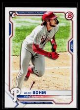 Alec Bohm 2021 Bowman #2 RC Philadelphia Phillies