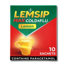 Lemsip Max Cold & Flu Lemon Flavor 10 Sachets