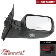 Side Mirror W/ Blind Spot Puddle Lamp Passenger Side For Ford Explorer 2016-2019