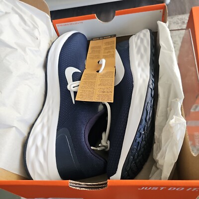 Nike Revolution 6 NN Midnight Navy/White Men's Running Shoes-Assorted Sizes NWB