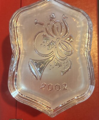 s-l400.jpg WATERFORD CRYSTAL 2002 SONGS OF XMAS MUSIC BOX NEW main image 0