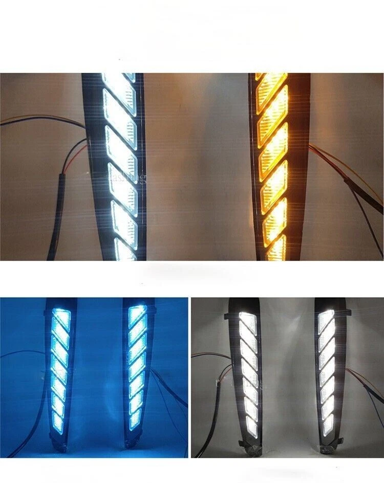 2 PIEZAS Luces antiniebla Lámpara de circulación diurna Señal de giro para Chevrolet Monza 2023-2024 Foto 2 de 4