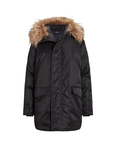 Ralph Lauren RRL Blue Coated Twill Down Alternative Parka Jacket Ralph Lauren RRL Blue Coated Twill Down Alternative Parka Jacket