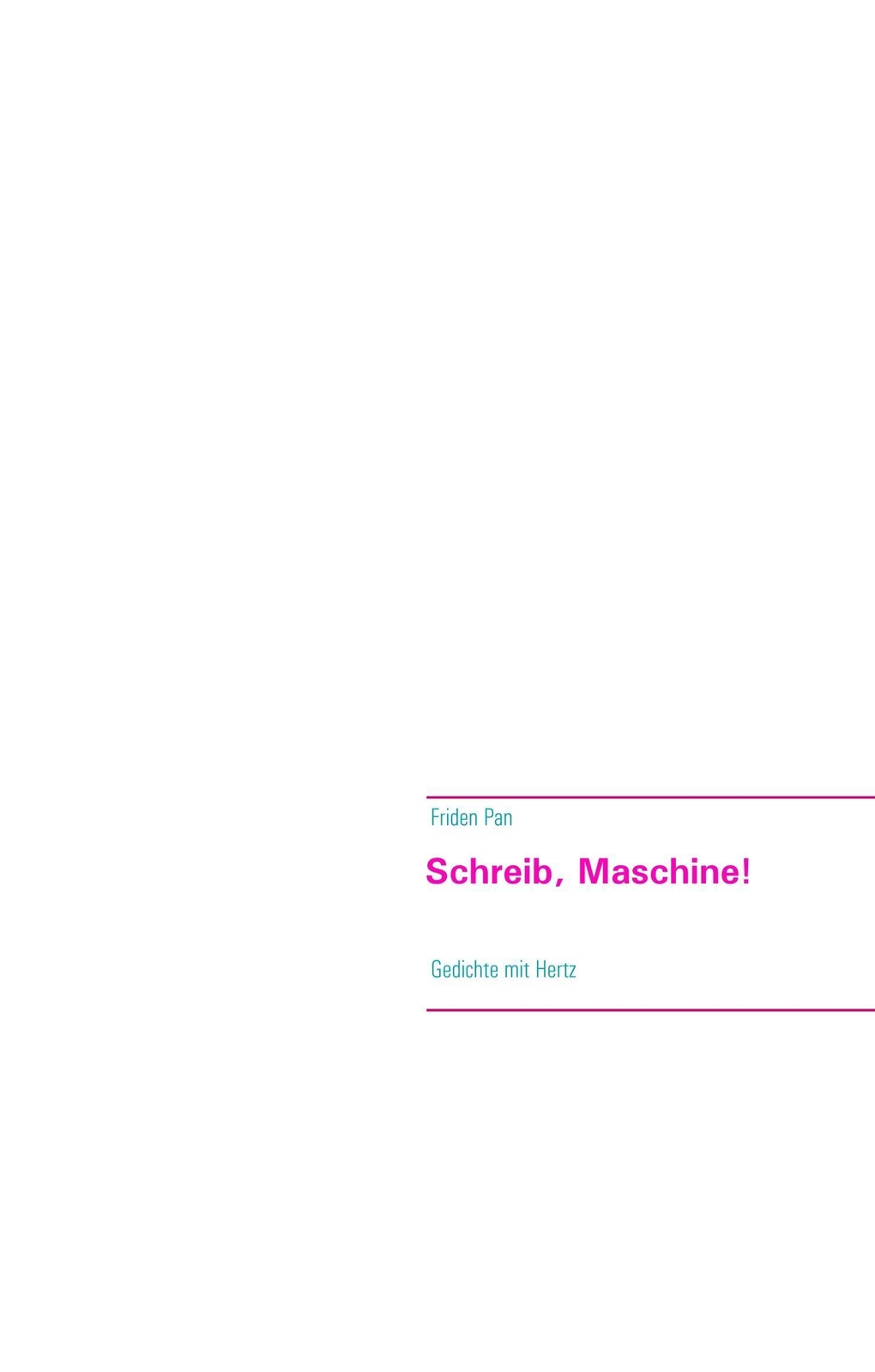 Thumbnail - Schreib, Maschine Gedichte Mit Hertz Friden Pan Buch Friden Pan 76 S.