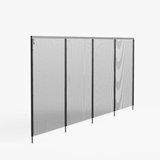 Cerca de piscina Domi 4,5'x12' hágalo usted mismo para piscinas subterráneas, piscina al aire libre, malla de piscina negra