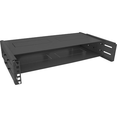 InLine  19 zoll Rack zur Wandmontage, 2HE, 24-40cm Tiefe, mit Abdeckung, schwarz