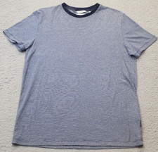 Calvin Klein Tee Shirt Top Women S Multi Striped Liquid Touch Crew Neck Pullover