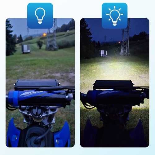 Kit de barra de luz de faros LED para moto de cross CRF230F CRF250F CRF450X/450/110F - Imagen 7 de 12