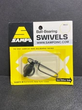 USA Made Sampo Ball-Bearing Coastlock Snap Swivel 300# Size 8 Pack of 1