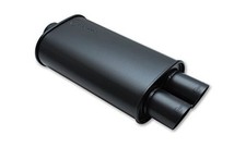 Vibrant 1149 Streetpower Black Flat Oval Muffler 3 inch