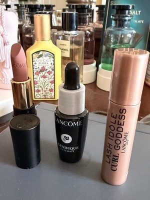 LANCÔME 3 pcs. Travel Size Set: Lip Stick, Mascara & Serum - New Without Box
