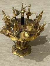 Toledo Cocktailpicker Set 12 Schwerter Ständer Spanien Vintage 60er Barware
