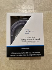 Mainstays 48-inch Chrome Kitchen Sink Spray Hose and Head