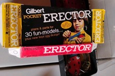Vintage 1973 Gabriel Industries Pocket Erector No 33100 Box Instructions Case