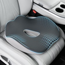 Car Seat Cushion with Memory Foam, Ergonomic Driving Seat Cushion for Sciatica,