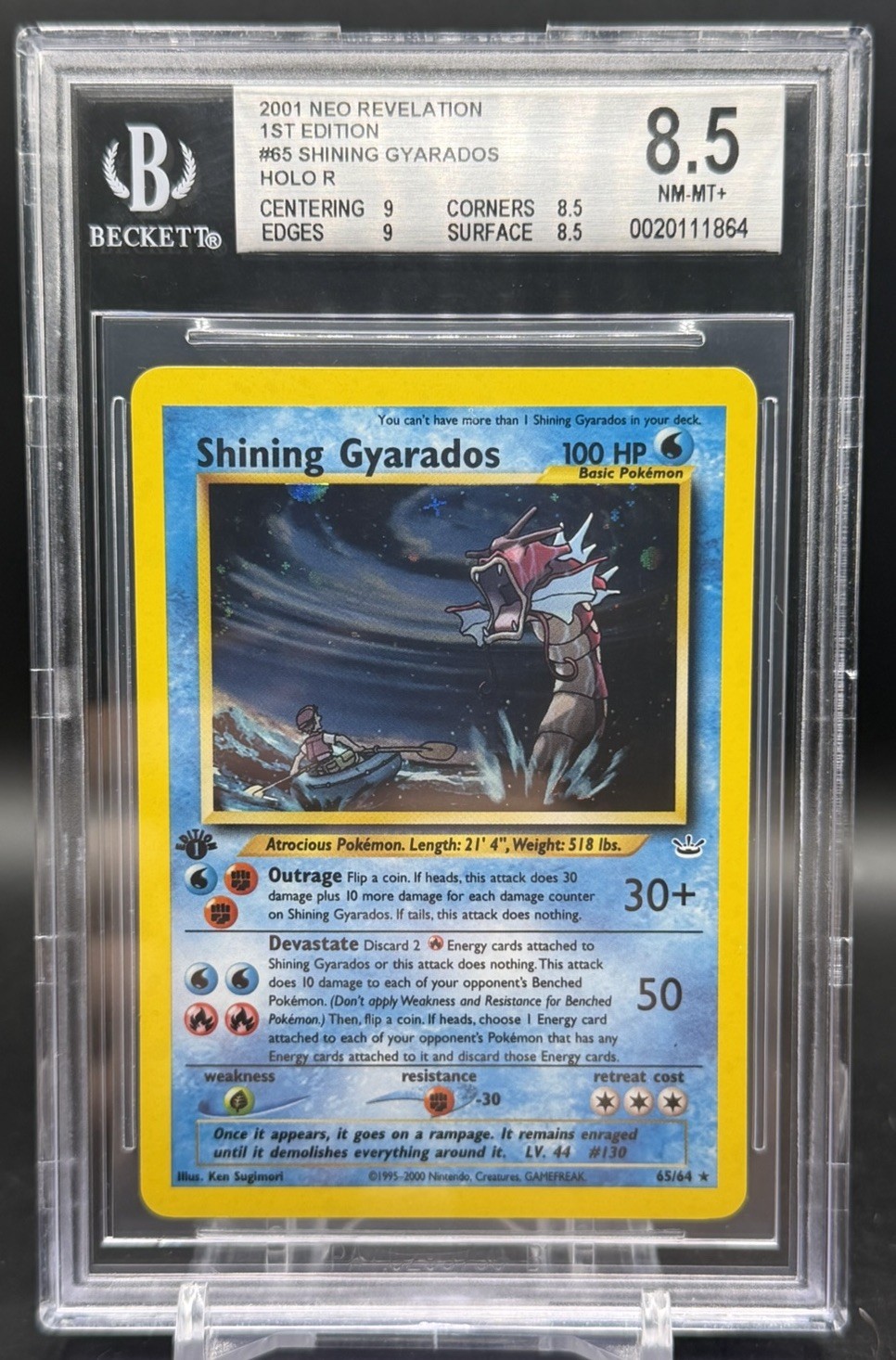 Shining Gyarados 2001 Neo Revelation #65/64 1st Edition Holo Price Guide -  Sports Card Investor