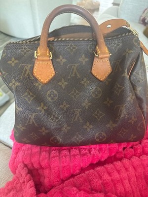 Vintage Louis Vuitton Monogram Speedy 25Made In France Authentic