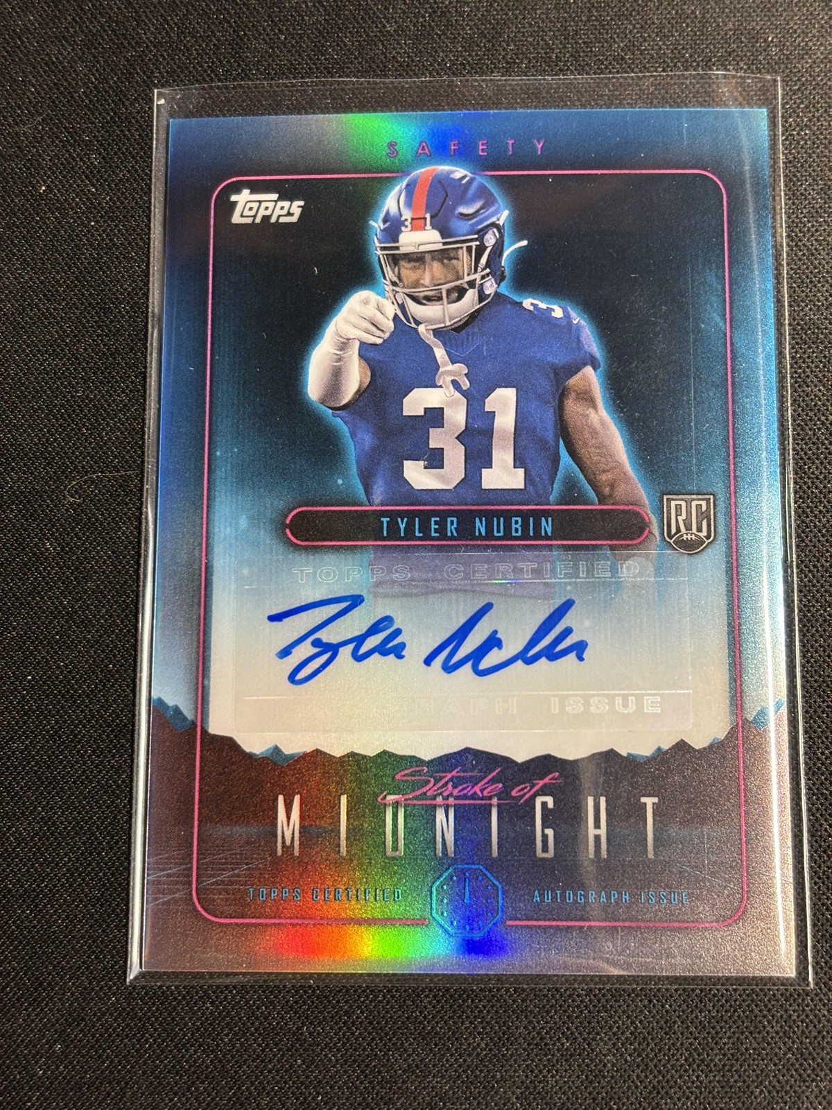 Tyler Nubin Topps Midnight Stroke of Midnight Autographs #SMATN Base
