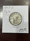 1917 D Type 2 Standing Liberty Quarter - Nice Grade -