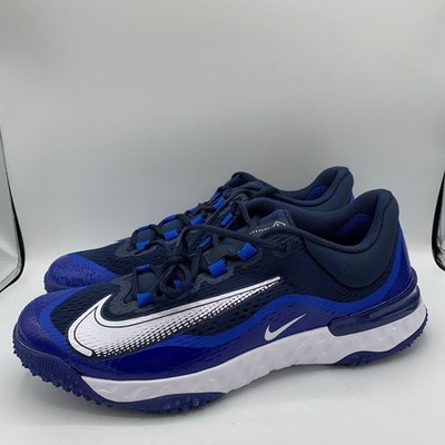 Nike Alpha Huarache Elite 4 Turf Baseball Shoes Mens Size 14 College Navy Blue