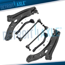 Front Lower Control Arms Outer Tie Rods Sway Bars for 2016 2017 Hyundai Tucson