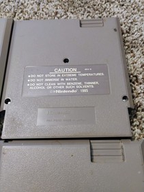 NES 4 Game Lot Super Mario Bros, Baseball, Metal Gear, California Games Nintendo