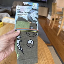 Smartwool Everyday Socks Womens Medium Forest Merino Wool Crew Light Cushion