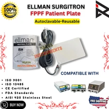 Ellman Surgitron 4.0 Dual RF 90 H4 FFPF Neutral Plate Autoclavable-Reusable CE