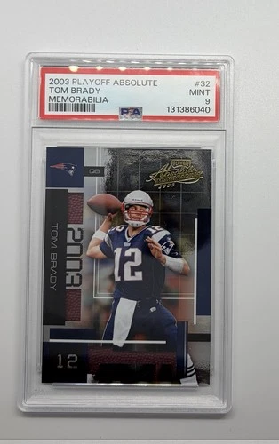 2003 Playoff Absolute Memorabilia - Tom Brady #32 PSA 9