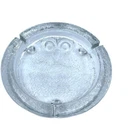 Vintage Mid-Century Blenko Clear Art Glass Big Hoot Owl Cigar Ashtray Heavy