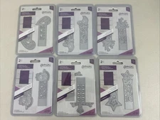 6 Set Of Six CRAFTERS COMPANION GEMINI Wedding DIES STAR Cross Swans Chimes