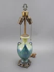 Roseville 1930s Velmoss style with lamp pull chain Hubbell lamp sockets tested
