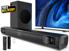 Sound Bar for Smart TV with Subwoofer 100W Detachable Soundbar Home Theater.....