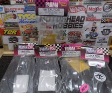 PARMA PSE 1:24 .... FIVE; CLEAR LEXAN .010 SLOT CAR BODIES, BRAND NEW 