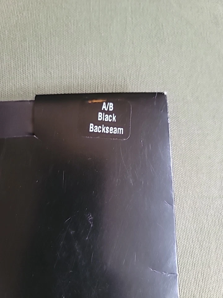 Lane Bryant Black Thigh High Hose Size AB A/B Backseam Stockings Pantyhose USA - Image 2 of 4