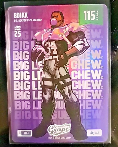 Bojax Bo Jackson Battle Arena NSCC Big League Chew Grape Foil BLC-1 ALT