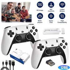 Retro Game Console 40000 Games 4K HDMI Output w/ 2 Wireless Controllers 128GB