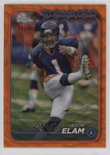 2024 Topps Chrome Orange Wave Refractor 11/25 Jason Elam #65 1cx4