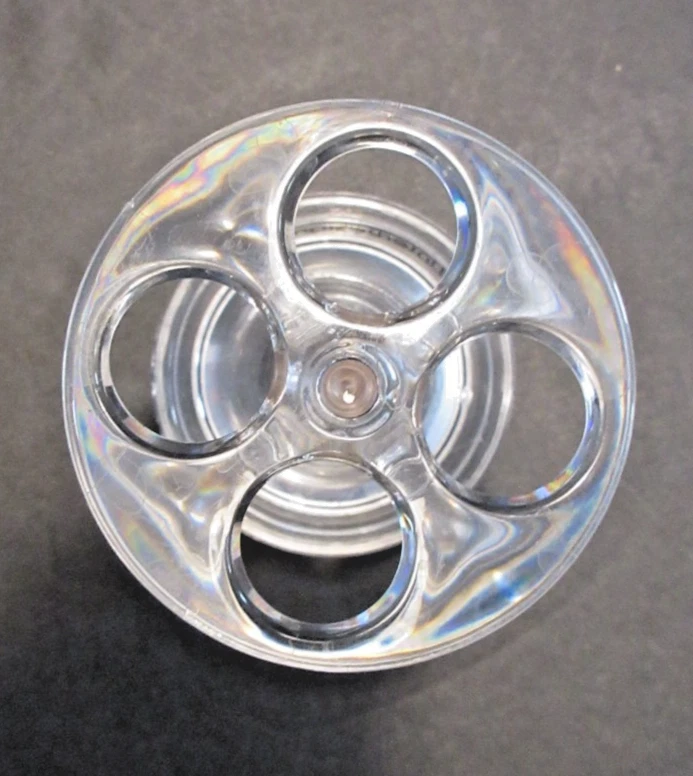 Soporte para cepillo de dientes Franklin original InterDesign iDesign transparente Lucite 2016 Foto 3 de 4