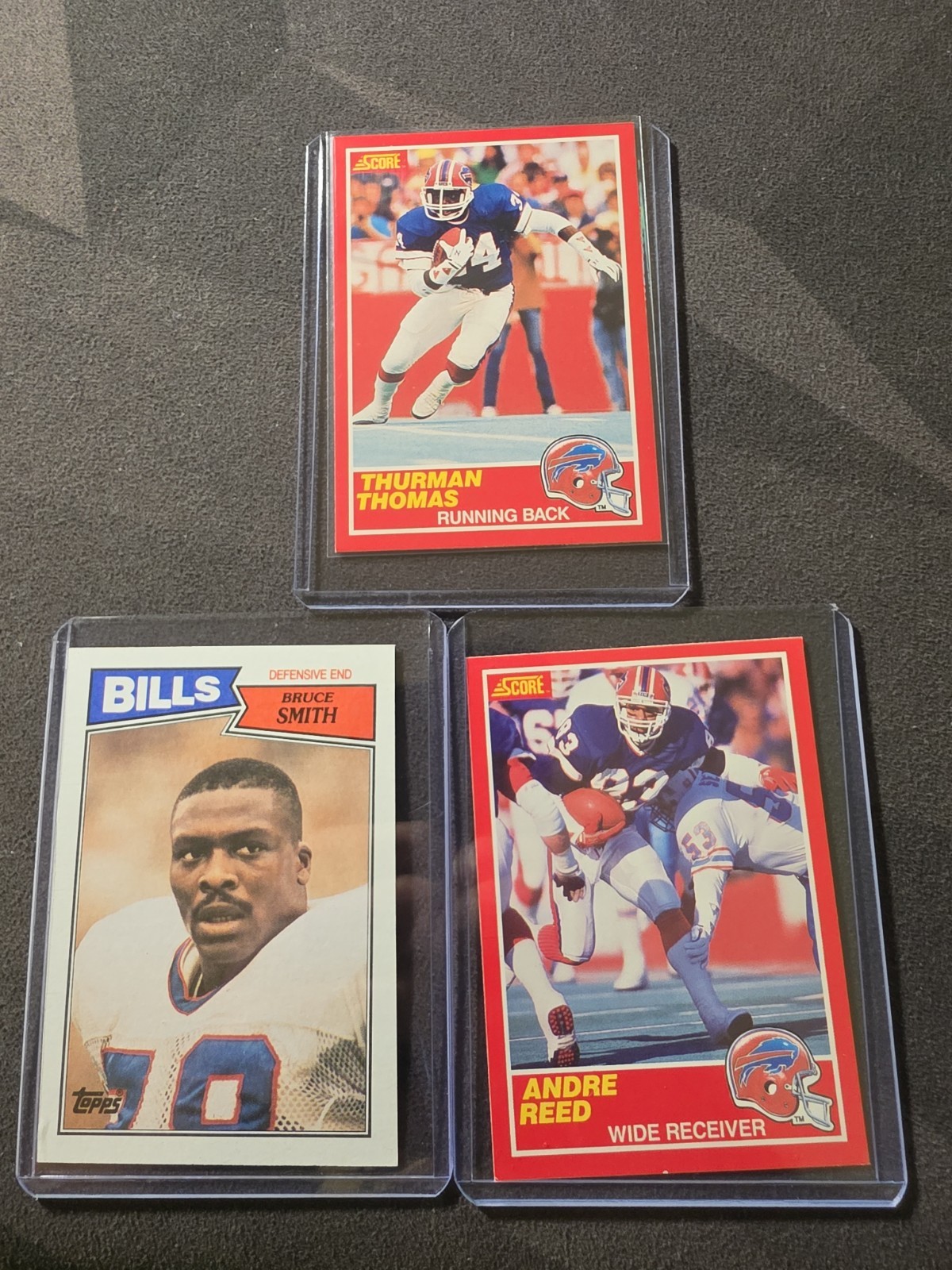 Bruce Smith + Thurman Thomas Andre Reed 3 Card Lot Bills
